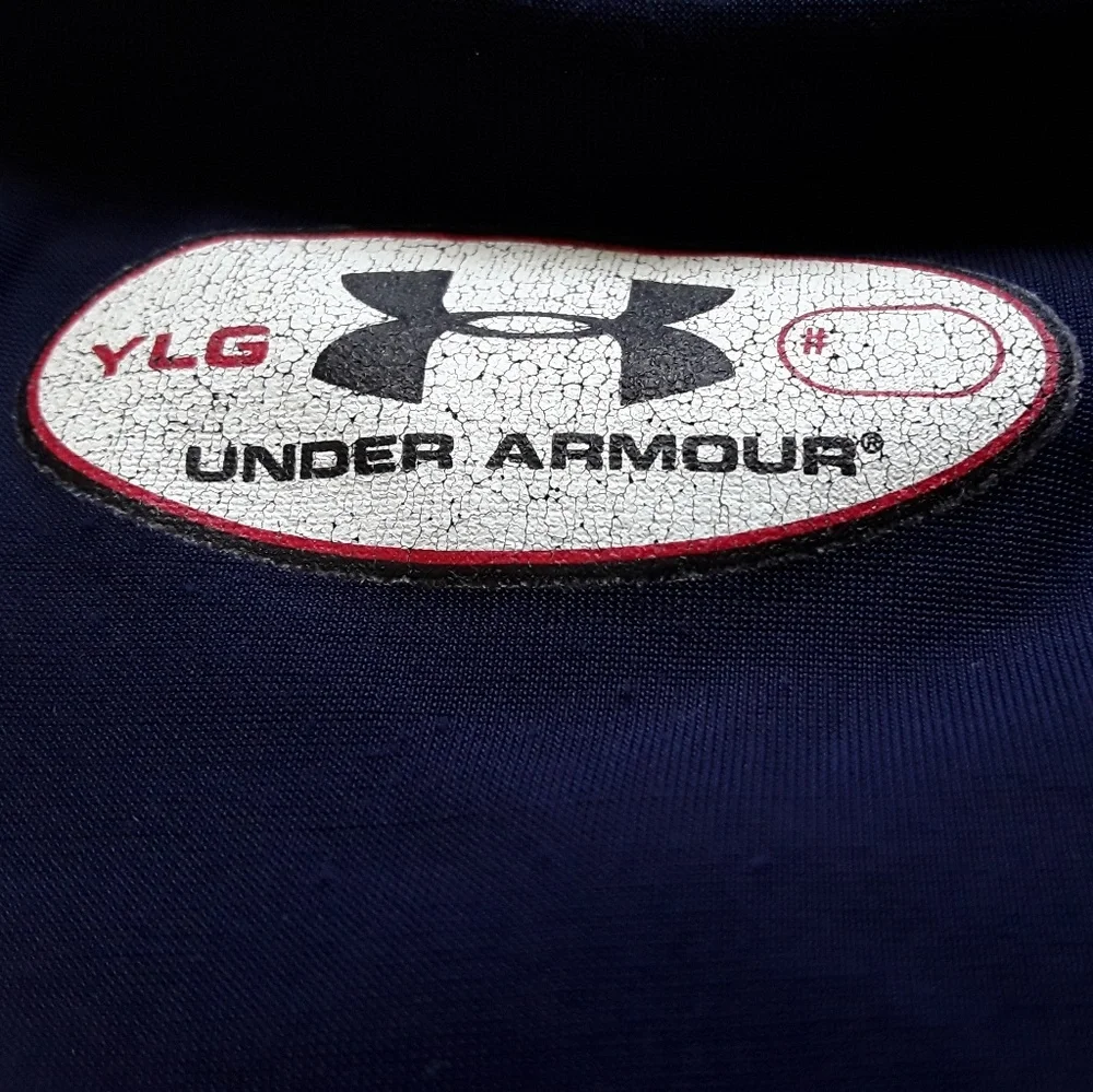 Under Armour shirts long sleeve blue boy size YLG
